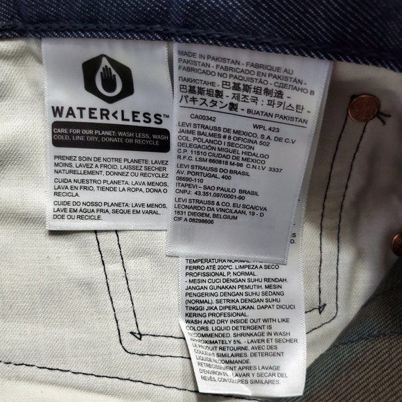 Mens Levi's 501 Original Camo Lining Sz 36/34 NWT - Picture 10 of 12